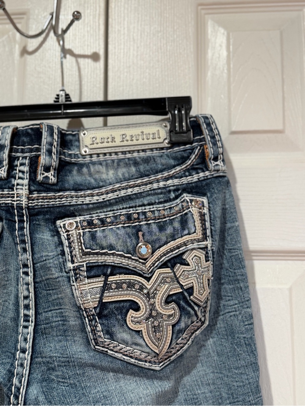 Rock Revival Women's Washed Blue Boot Cut Jeans - Picture 6 of 7